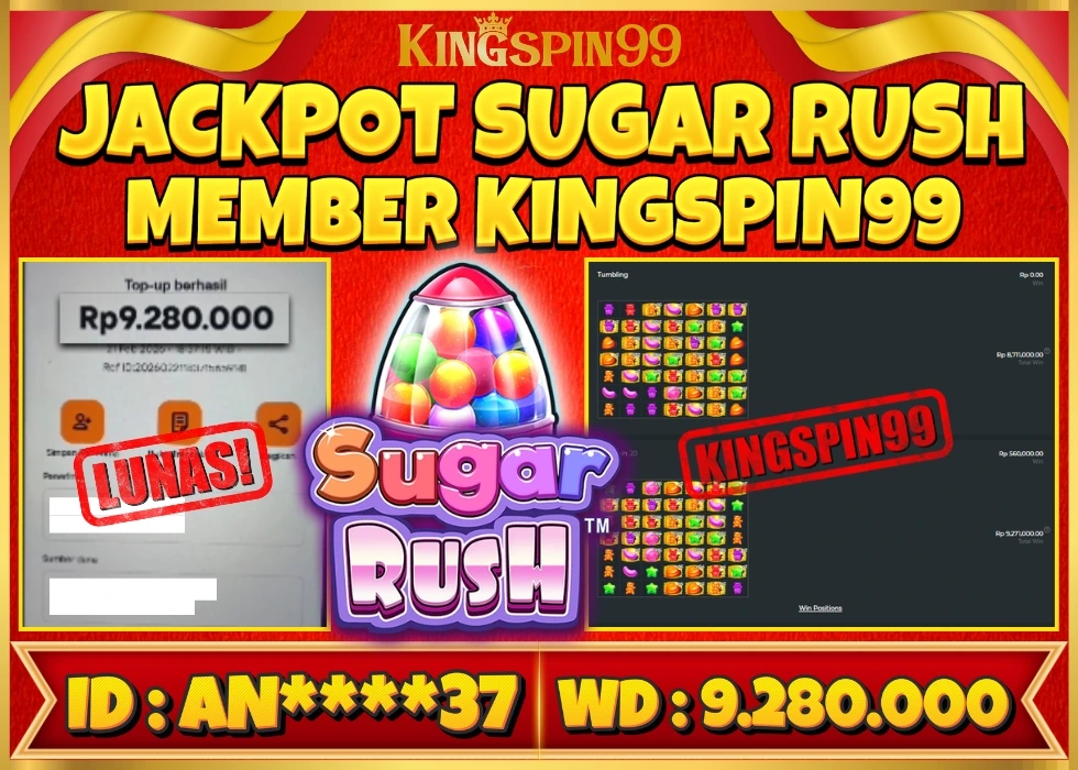 KINGSPIN99 JACKPOT JUDI BOLA ! Rp 9.280.000 - LUNAS!!!