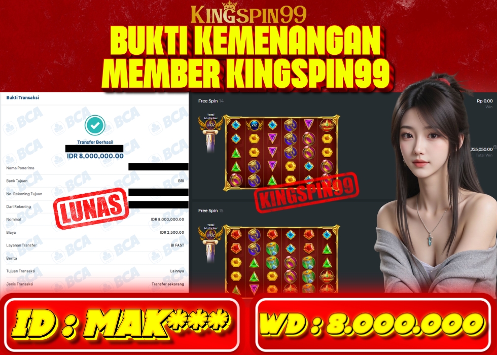 KINGSPIN99 JACKPOT  Rp 8.000.000 - LUNAS!!!