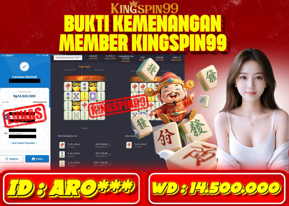KINGSPIN99 JACKPOT  Rp 14.500.000 - LUNAS!!!
