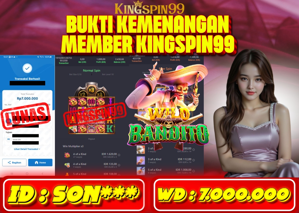 KINGSPIN99 JACKPOT  Rp 7.000.000 - LUNAS!!!