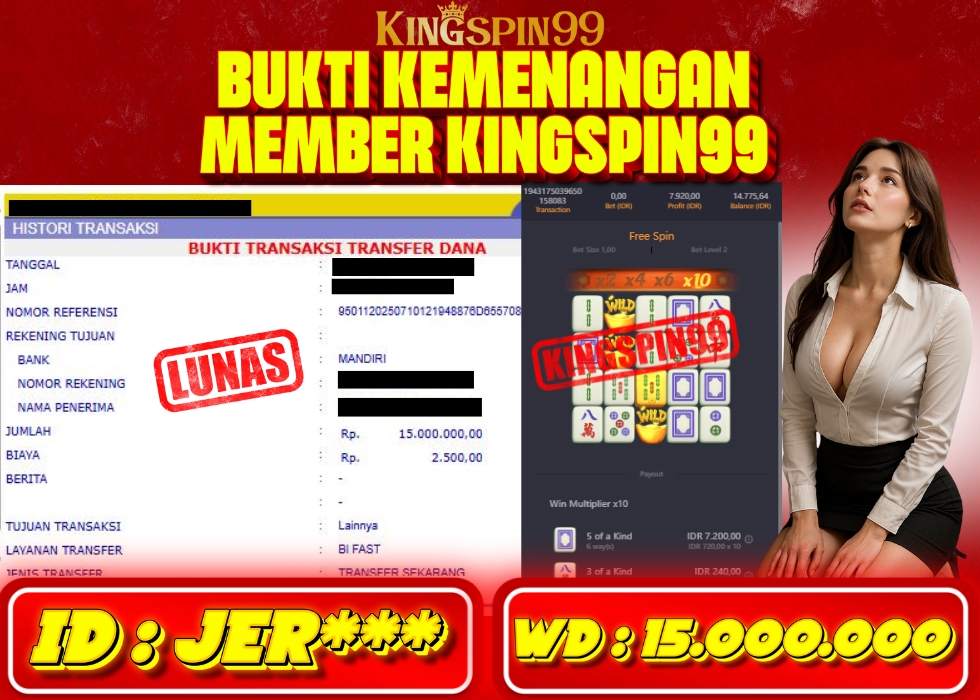 KINGSPIN99 JACKPOT  Rp 15.000.000 - LUNAS!!!
