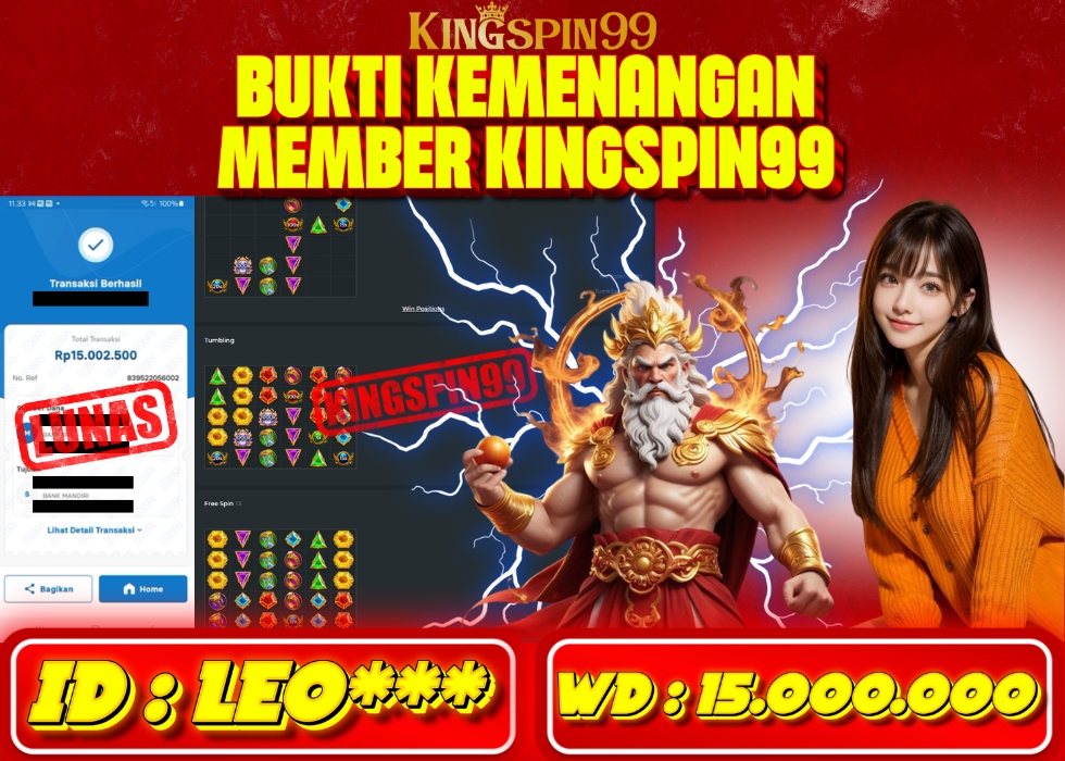 KINGSPIN99 JACKPOT  Rp 15.000.000 - LUNAS!!!