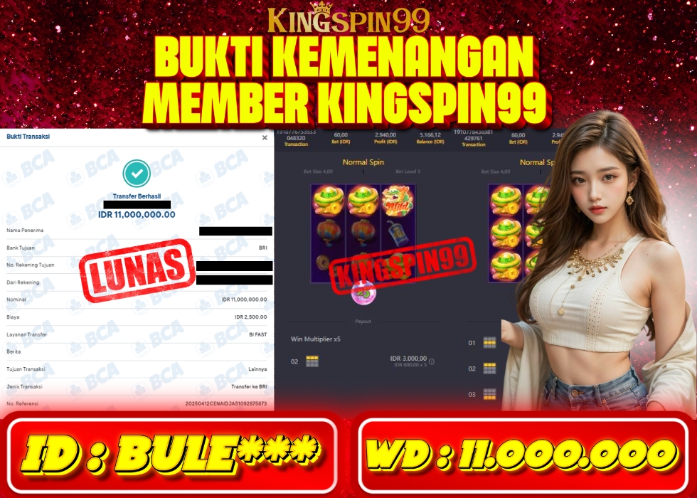 KINGSPIN99 JACKPOT  Rp 11.000.000 - LUNAS!!!