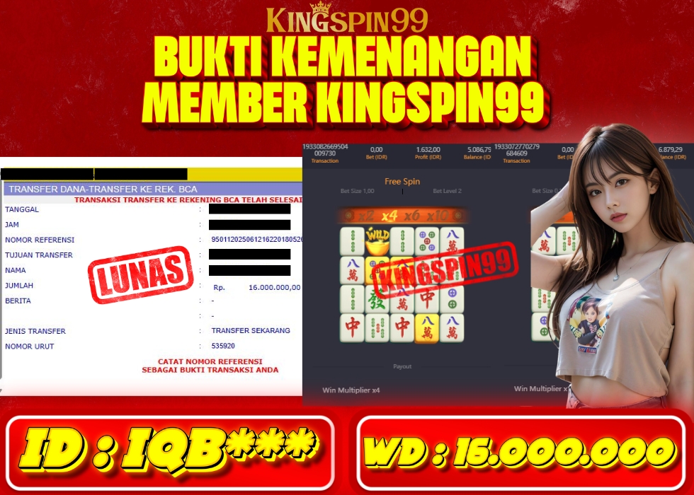 KINGSPIN99 JACKPOT  Rp 16.000.000 - LUNAS!!!