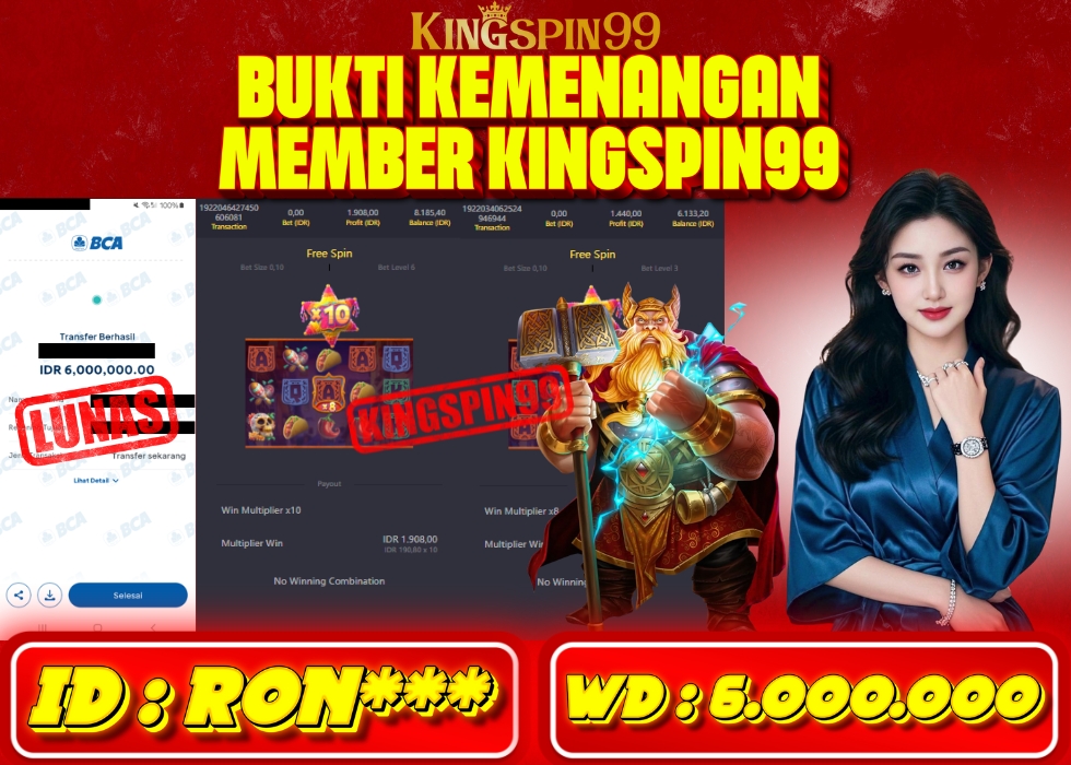 KINGSPIN99 JACKPOT  Rp 6.000.000 - LUNAS!!!