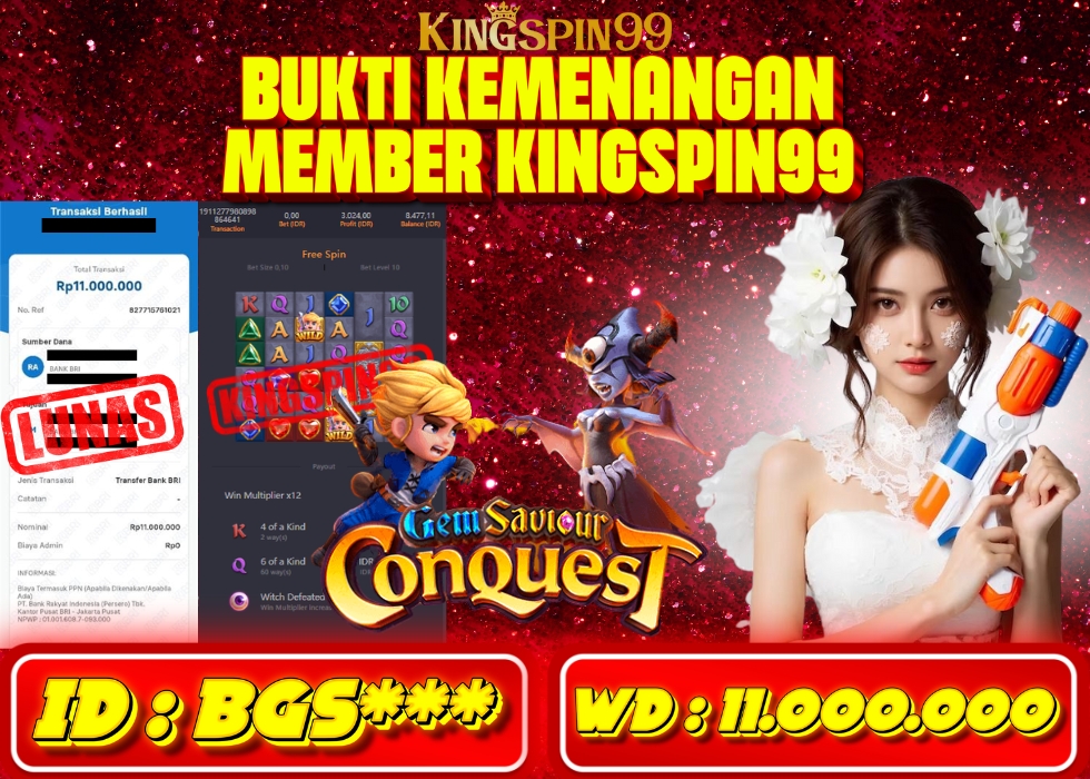 KINGSPIN99 JACKPOT  Rp 11.000.000 - LUNAS!!!