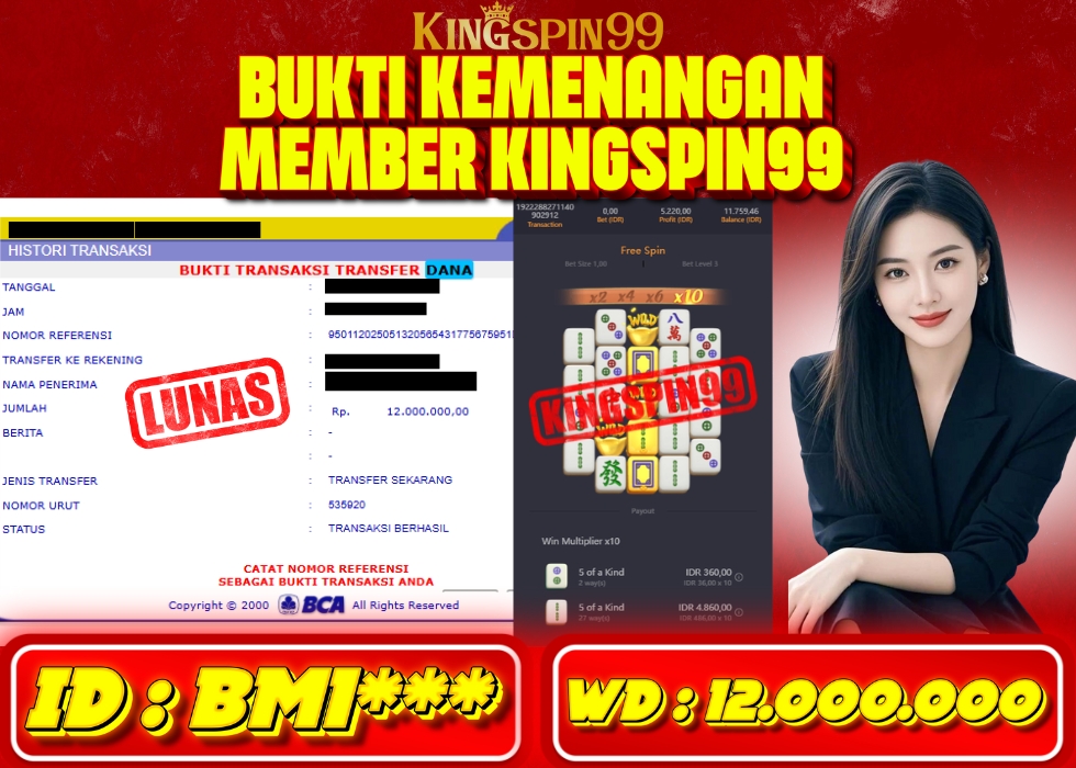 KINGSPIN99 JACKPOT  Rp 12.000.000 - LUNAS!!!