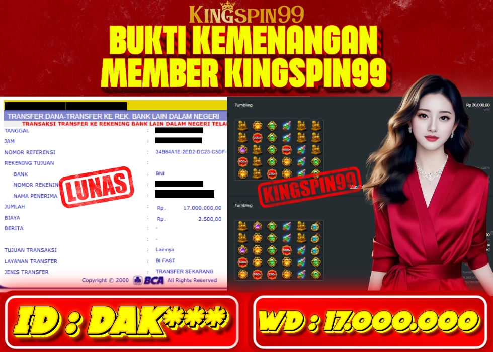 KINGSPIN99 JACKPOT  Rp 17.000.000 - LUNAS!!!