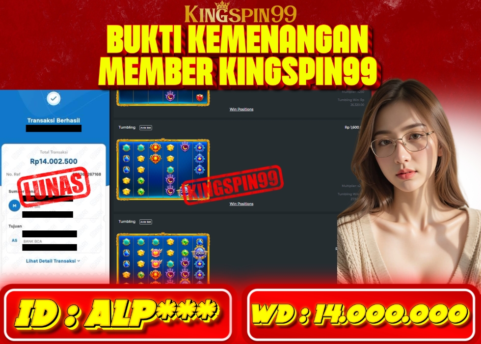 KINGSPIN99 JACKPOT  Rp 14.000.000 - LUNAS!!!