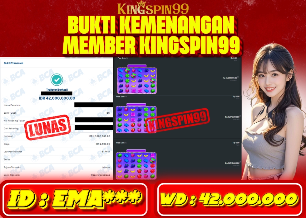 KINGSPIN99 JACKPOT  Rp 42.000.000 - LUNAS!!!