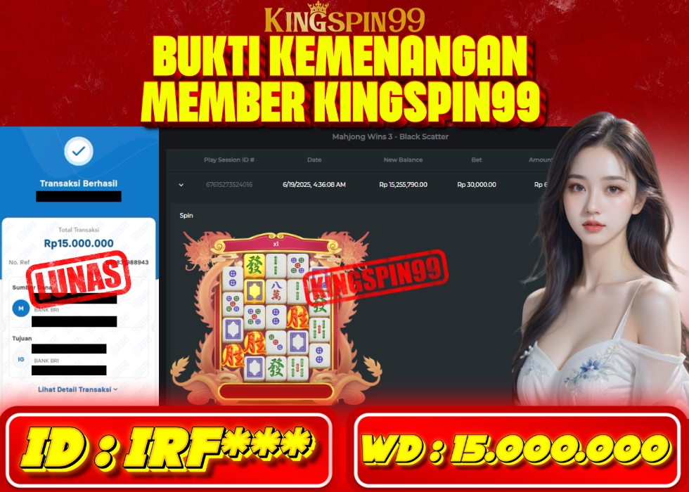 KINGSPIN99 JACKPOT  Rp 15.000.000 - LUNAS!!!