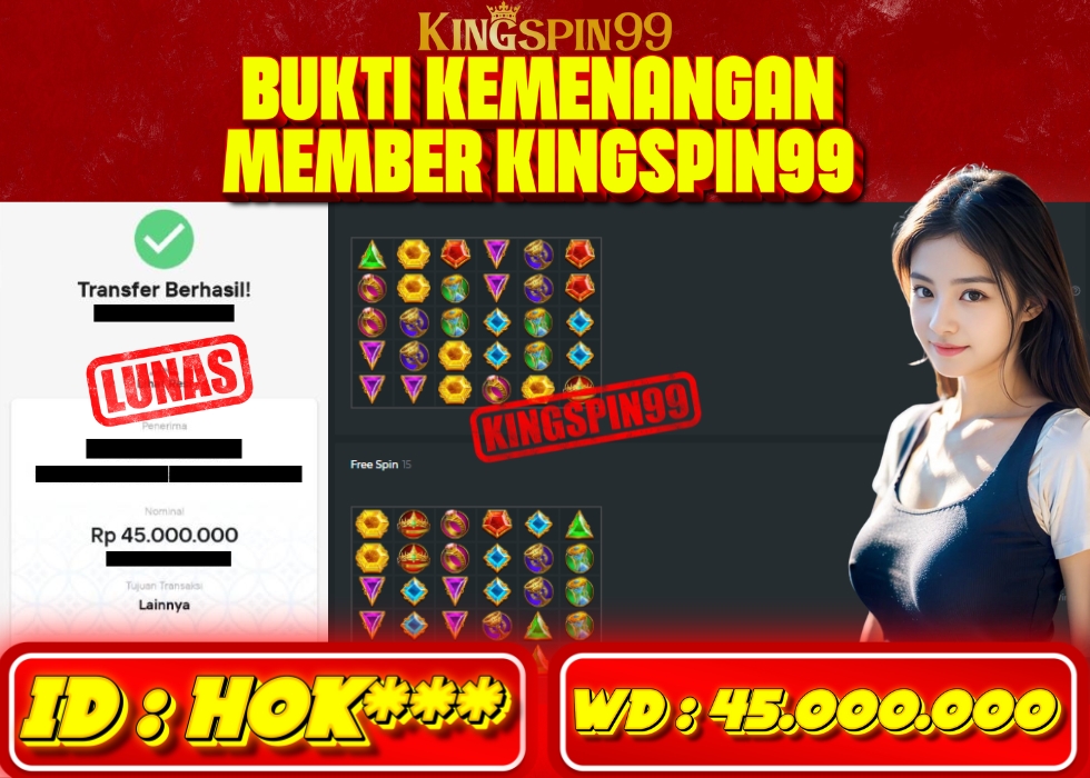 KINGSPIN99 JACKPOT  Rp 45.000.000 - LUNAS!!!
