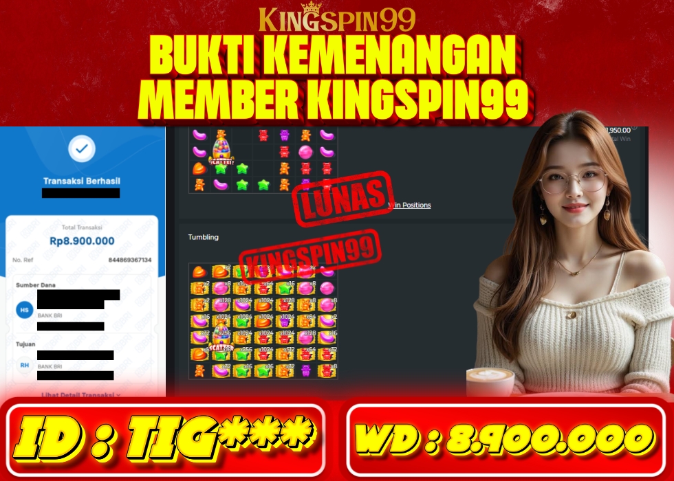 KINGSPIN99 JACKPOT  Rp 8.900.000 - LUNAS!!!