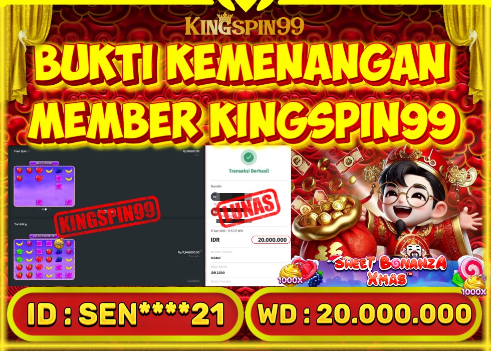KINGSPIN99 JACKPOT  Rp 20.000.000 - LUNAS!!!