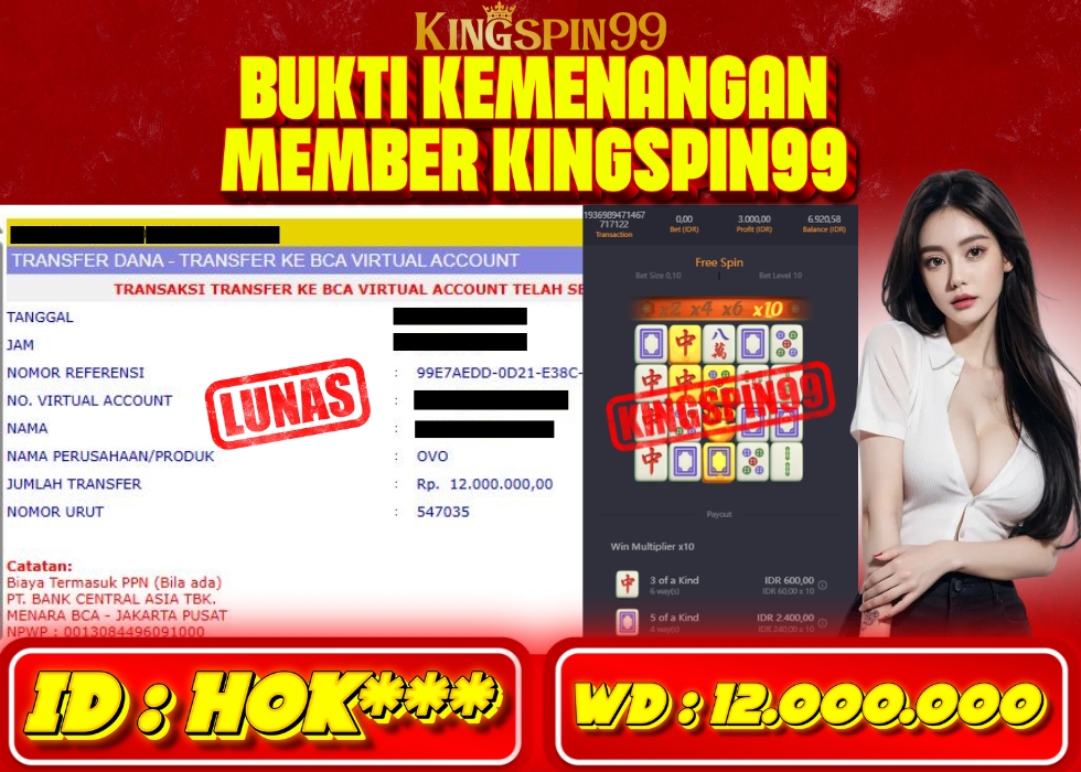 KINGSPIN99 JACKPOT  Rp 12.000.000 - LUNAS!!!