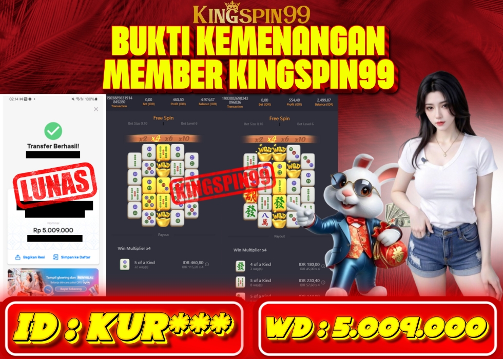 KINGSPIN99 JACKPOT  Rp 5.009.000 - LUNAS!!!