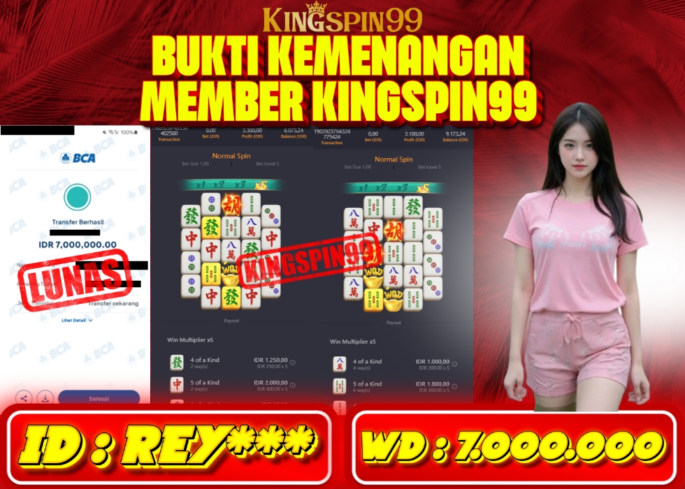 KINGSPIN99 JACKPOT  Rp 7.000.000 - LUNAS!!!