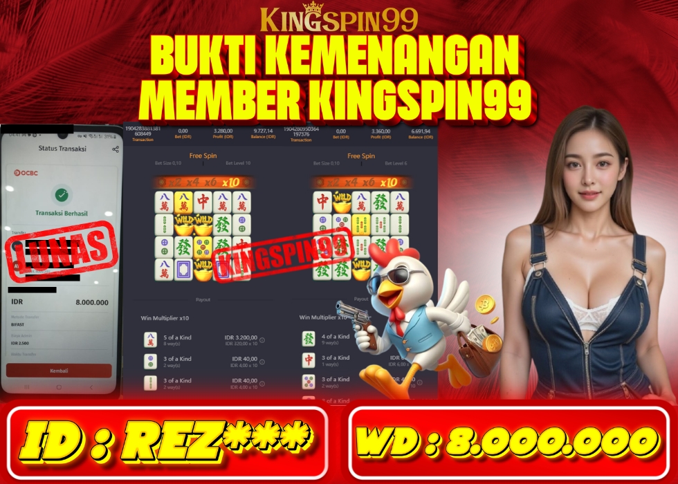 KINGSPIN99 JACKPOT  Rp 8.000.000 - LUNAS!!!