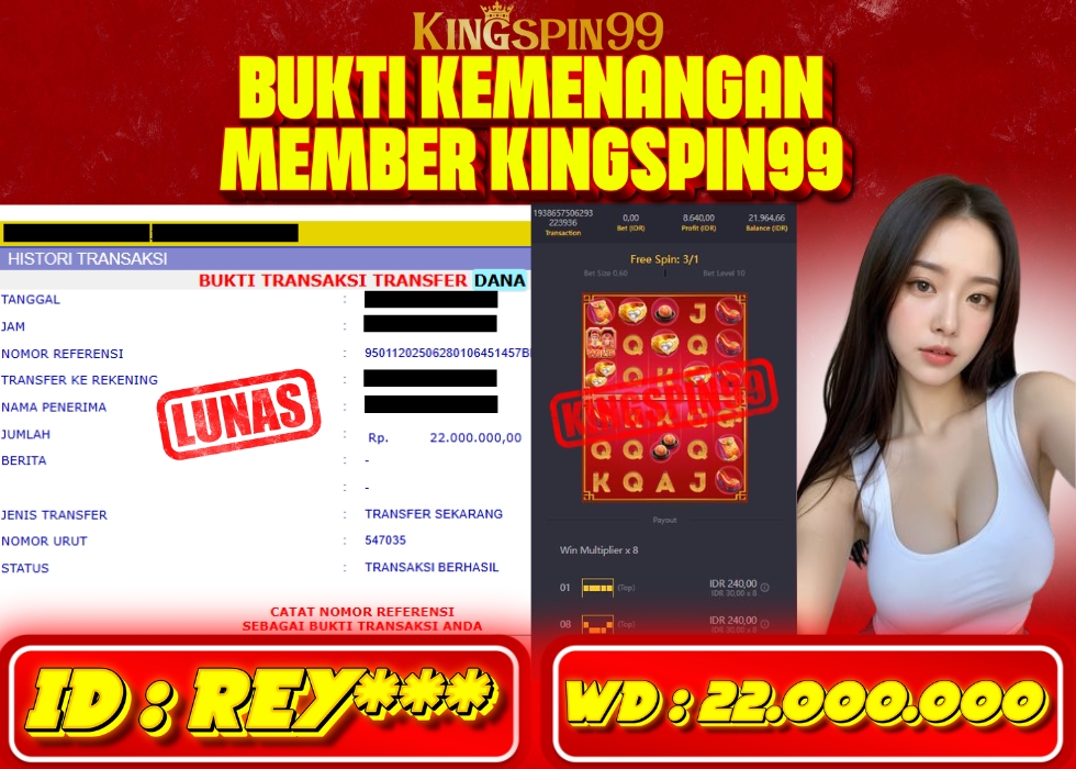 KINGSPIN99 JACKPOT  Rp 22.000.000 - LUNAS!!!