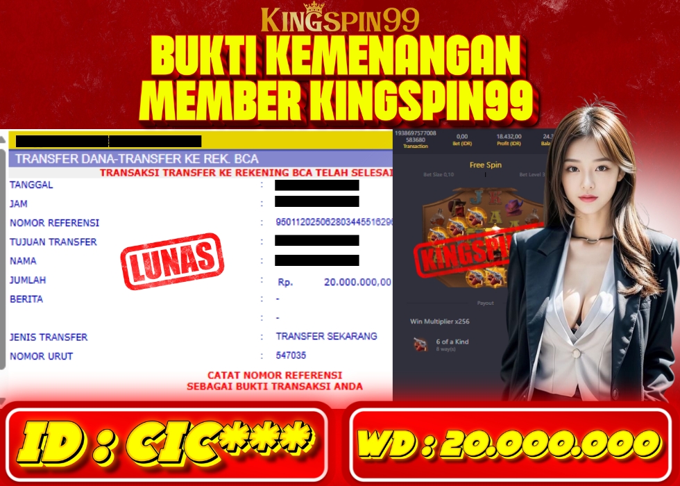 KINGSPIN99 JACKPOT  Rp 20.000.000 - LUNAS!!!