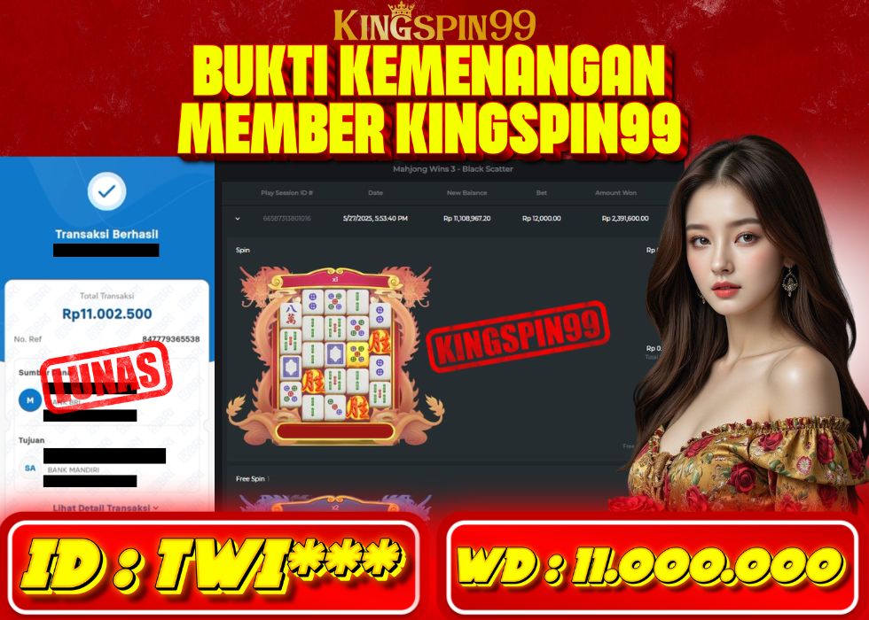 KINGSPIN99 JACKPOT  Rp 11.000.000 - LUNAS!!!