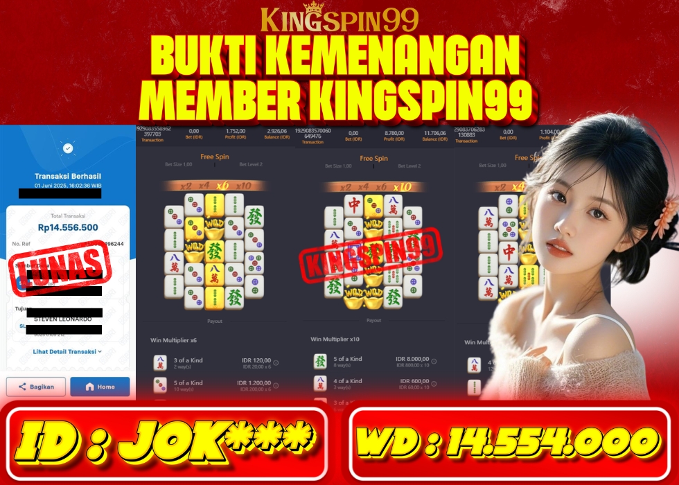 KINGSPIN99 JACKPOT  Rp 14.554.000 - LUNAS!!!