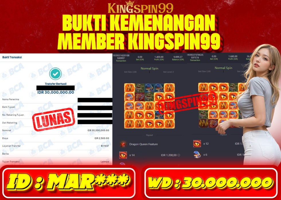 KINGSPIN99 JACKPOT  Rp 30.000.000 - LUNAS!!!