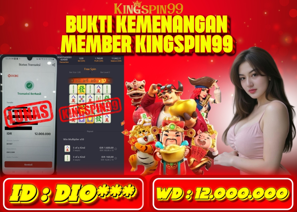 KINGSPIN99 JACKPOT  Rp 12.000.000 - LUNAS!!!