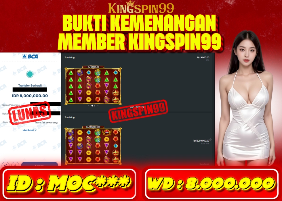 KINGSPIN99 JACKPOT  Rp 8.000.000 - LUNAS!!!