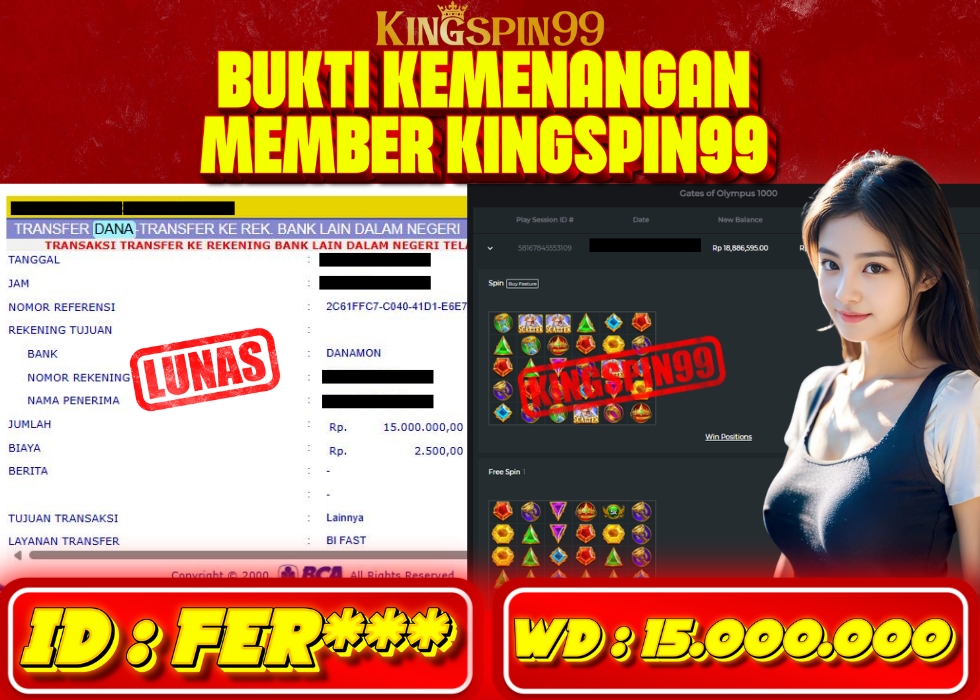 KINGSPIN99 JACKPOT  Rp 15.000.000 - LUNAS!!!