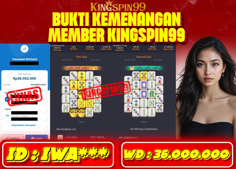 KINGSPIN99 JACKPOT  Rp 36.000.000 - LUNAS!!!