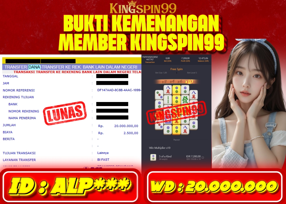 KINGSPIN99 JACKPOT  Rp 20.000.000 - LUNAS!!!