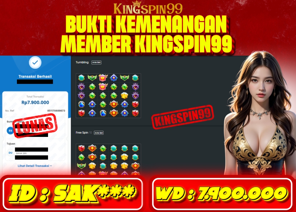KINGSPIN99 JACKPOT  Rp 7.900.000 - LUNAS!!!