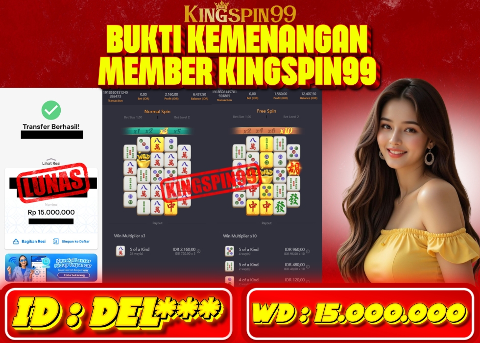 KINGSPIN99 JACKPOT  Rp 15.000.000 - LUNAS!!!