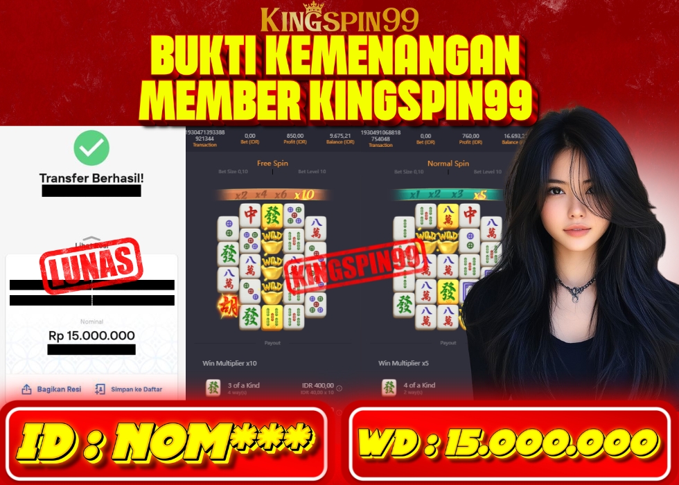 KINGSPIN99 JACKPOT  Rp 15.000.000 - LUNAS!!!