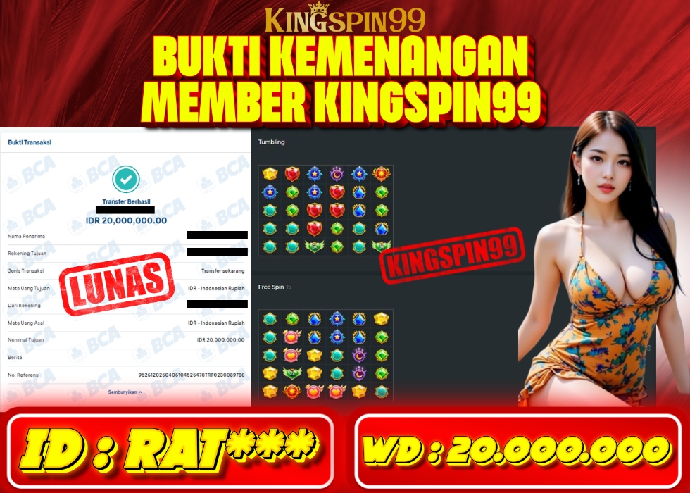 KINGSPIN99 JACKPOT  Rp 20.000.000 - LUNAS!!!