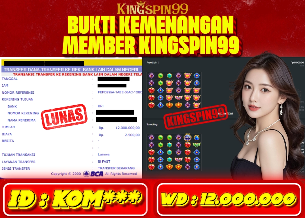 KINGSPIN99 JACKPOT  Rp 12.000.000 - LUNAS!!!