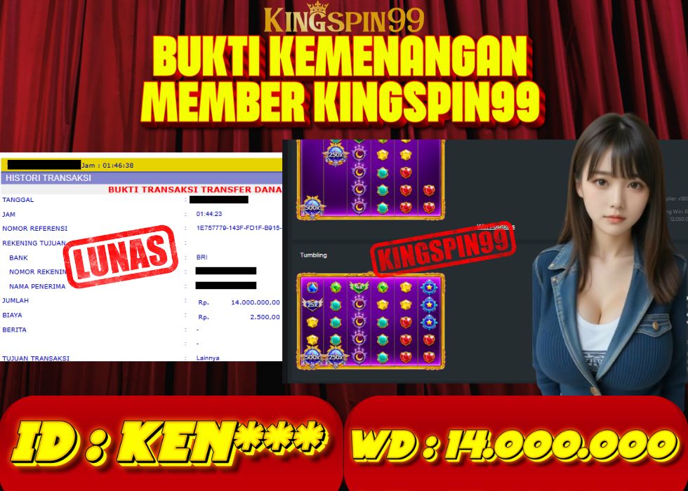 KINGSPIN99 JACKPOT  Rp 14.000.000 - LUNAS!!!
