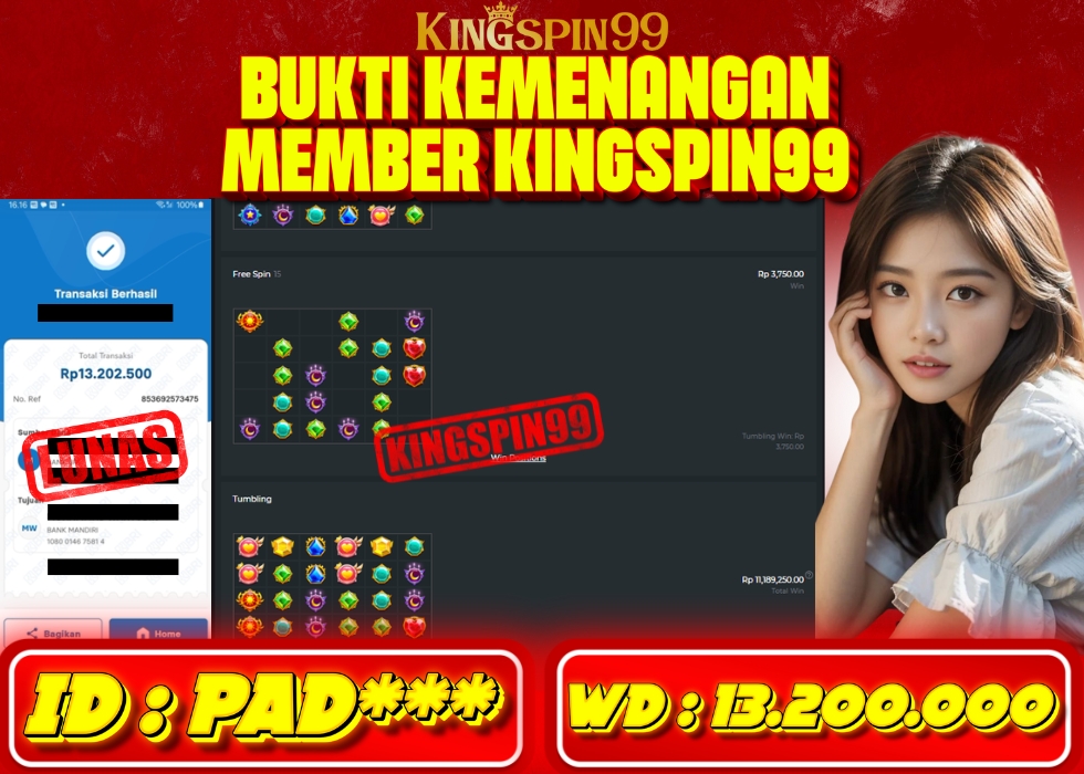 KINGSPIN99 JACKPOT  Rp 13.200.000 - LUNAS!!!