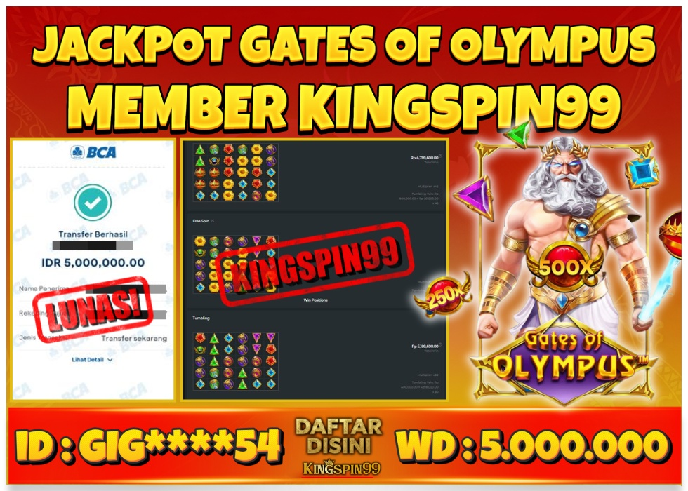 KINGSPIN99 SITUS JUDI SLOT GACOR ZEUS SE-INDONESIA Rp 5.000.000 - LUNAS!!!
